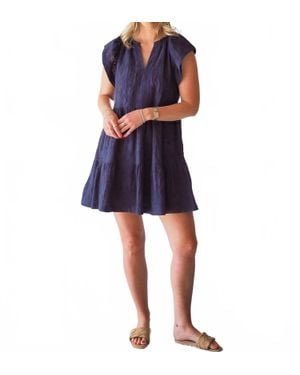 Anthem the Label Everyday Eyelet Dress - Blue