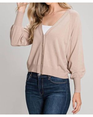 Be Cool Balloon Sleeve Cardigan - Blue