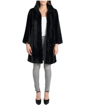 Love Token Steve Faux Fur Coat - Black