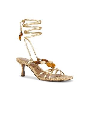 Sam Edelman Paloma Wrap Sandal Heel - Metallic