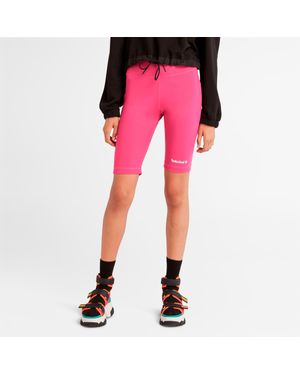 Timberland Logo Biker Shorts - Pink