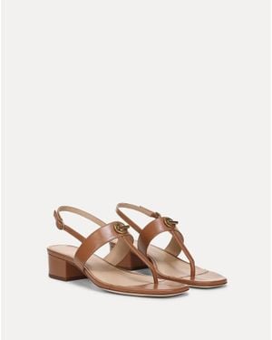 Veronica Beard Andie Toggle Sandal - Natural