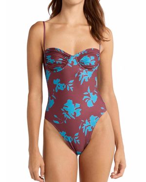 Solid & Striped Marian One Piece Swimwear - Blue
