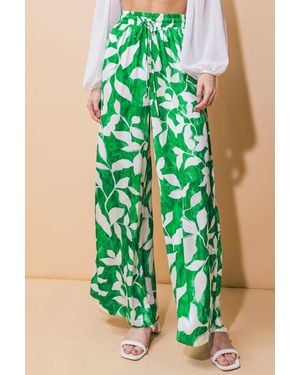 TRUEDAMES Coming To My Senses Woven Pants - Green