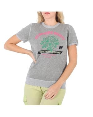 J.won J-won Metallic Top T-shirt - Gray