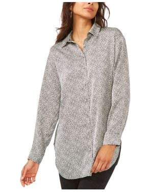 Vince Camuto Printed Blouse - Gray