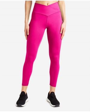 Danskin Crossover Waist 7/8 Leggings - Pink