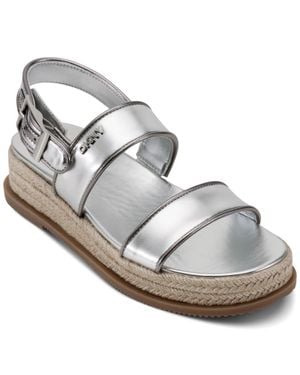 DKNY Bernae Slingback Sandals - Metallic
