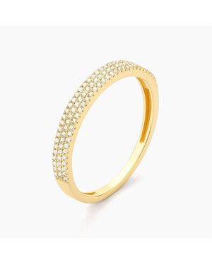ELLA STEIN Triple Row Stackable Ring - Metallic