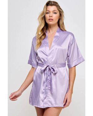 TRUEDAMES Getting Ready Robe - Purple