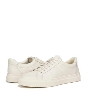 Vince Larsen I2342L3100 Sneakers Ivory Leather Casual Shoes Htat184 - White