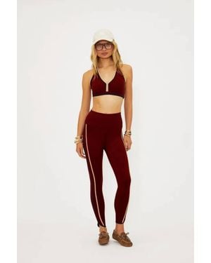 Beach Riot Nella High Rise Leggings - Red