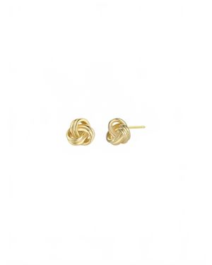 JaxKelly Petite Knot Earrings - White