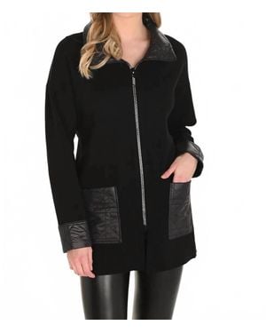 FRANK LYMAN Knit Duster - Black
