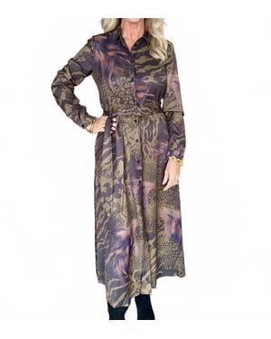 Anonyme Long Shirt Dress - Brown
