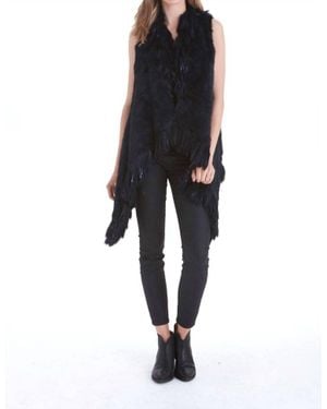 Love Token Quinn Fur Vest - Black