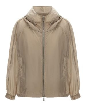Moorer Polyester Shell Jacket - Brown