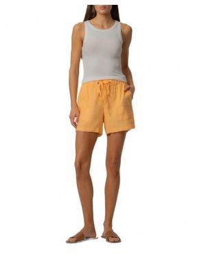 Kut From The Kloth Katana Linen Drawstring Short - Orange