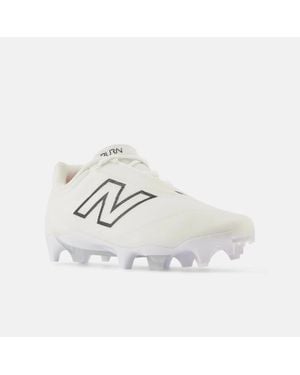 New Balance Burnx4 Burnlw4 Lacrosse Molded Cleats Tf7697 - White