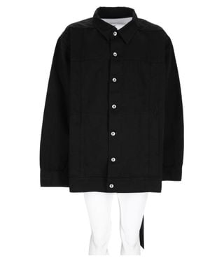 Rick Owens Boxy Cotton Jacket - Black