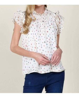 Eva Franco Heidi Chiffon Top - White