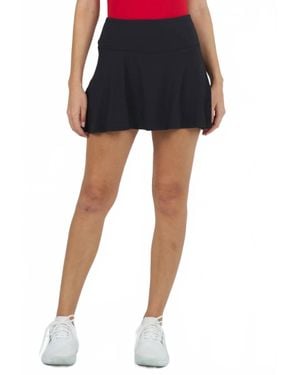 IBKUL Solid Swing Skort - Black