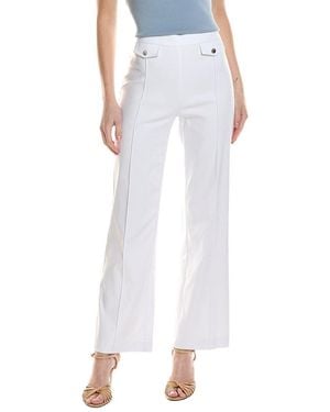Nicole Miller Solid Pant - White