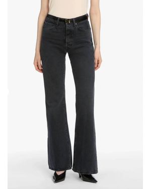 FRAME Lax High Rise Flare Jeans - Black