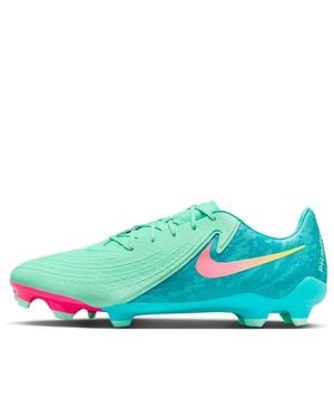 Nike Phantom Gx 2 Lv8 Fj2553-300 Glow Fg/Mg Soccer Cleats Nin567 - Blue