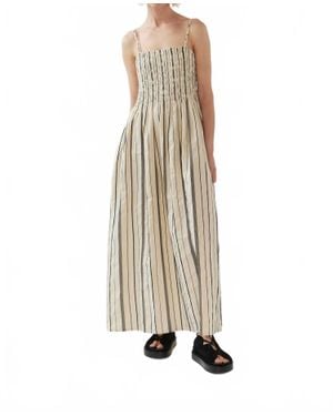 Foemina Liv Ruched Bodice Dress - Natural