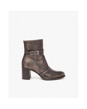 Nero Giardini Metallic Bootie - Gray