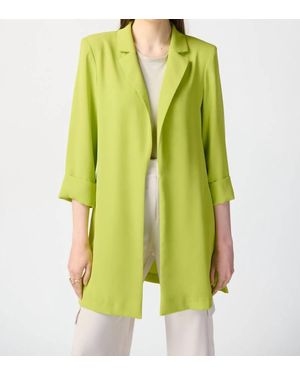 Joseph Ribkoff Classic Long Blazer - Yellow