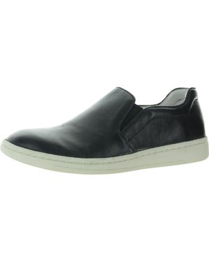 Söfft Solid Leather Loafers - Black
