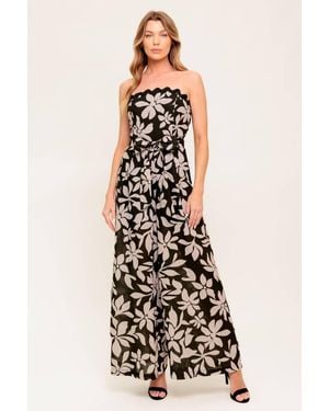 TRUEDAMES Dreamy Elegance Woven Jumpsuit - White