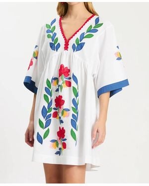 tyler boe Naomi Applique Dress - White