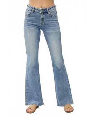 Risen Channing Mid Rise Flare Jean - Blue