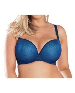 Curvy Kate Smoothie Soul Plunge T-shirt Bra - Blue