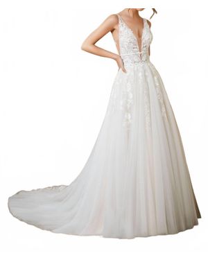 Mori Lee Rosa Dress - White