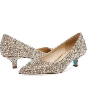 Betsey Johnson By Scout Pump Rhinestone Kitten Heel Zogg97 - White