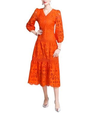 Tedora Dress - Orange
