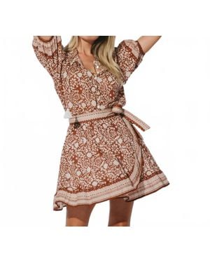 Cleobella Tori Mini Skirt - Brown