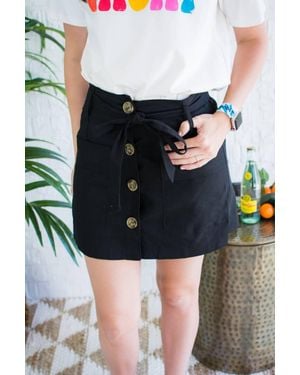 She + Sky The Reagan Mini Skort - Black
