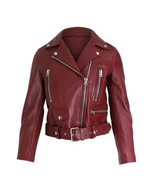 Acne Studios Biker Jacket - Red