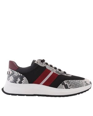 Bally Daryn Mixed Media Low-Top Sneakers - Gray