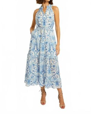 Caballero Hollie Porcelain Deco Dress - Blue