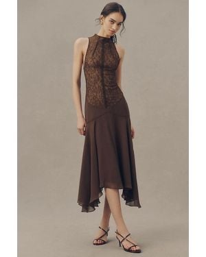 De La Vali Chandra Midi Dress - Brown