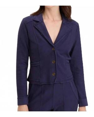 XCVI Tacie Button Down Blazer - Blue