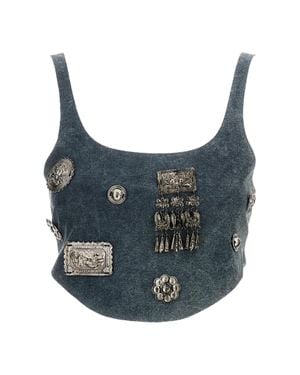 HUI Laurus Bandeau Top - Blue