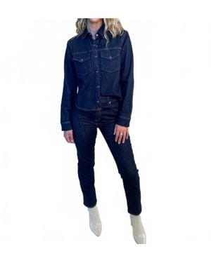 Pistola Thea Denim Shirt Top - Blue