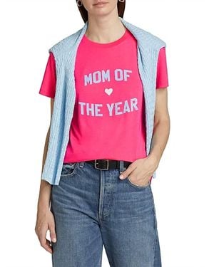 FAVORITE DAUGHTER Mom Of The Year Tee Shirt - Pink